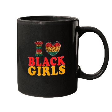 Discover Ilove BLACK Girls I Love Being Black Melanin Afric Mugs