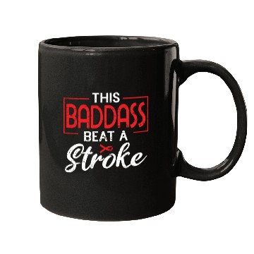 Discover Beat Stroke Survivor Red Stroke Awareness Month Mugs