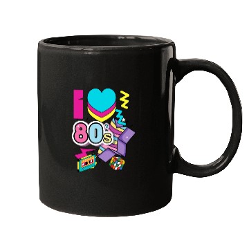 Discover I Love 80s funny 80s women style Mugs