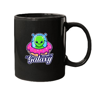 Discover Welcome to the new galaxy with donut UFO. Mugs