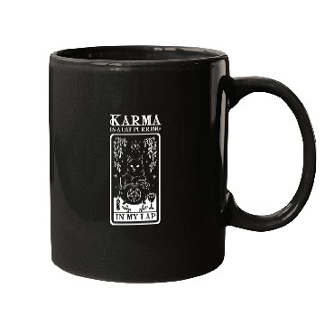 Discover Karma is a Cat Purring in My Lap Witchcraft Tarot Mugs