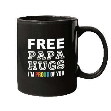 Discover FREE PAPA HUGS I'M PROUD OF YOU Mugs