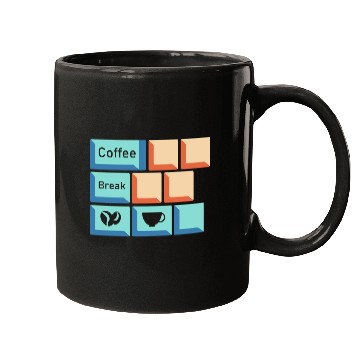 Discover Coffee Break Keyboard Key Caffeine Lover Relatable Mugs
