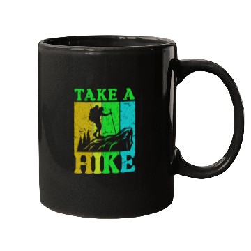 Discover Take a Hike Wanderlust Hiker Hiking Mountains Mugs