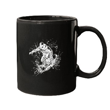 Discover Cool Mountaineering Jump Style Snowboard Move Mugs