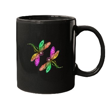 Discover Spring, colorful insects playing. Mugs