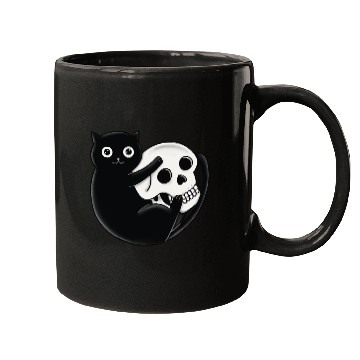 Discover Cat And Skull Mugs