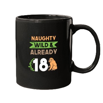 Discover Gift 18 years birthday girl boy Ape Monkey Mugs
