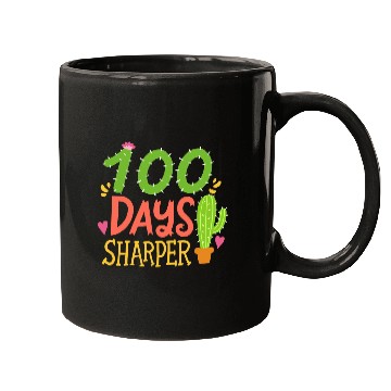 Discover 100 Days Of School Student Teacher Cactus Mugs