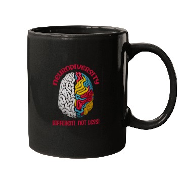 Discover "Different, Not Less" Neurodiversity Mugs
