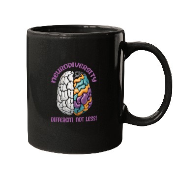 Discover "Different, Not Less" Neurodiversity Mugs