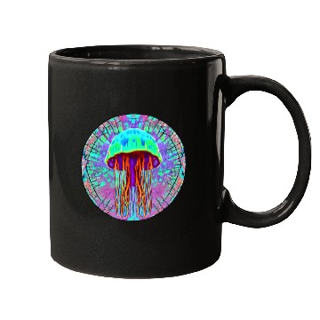 Discover Glowing Jellyfish Mugs
