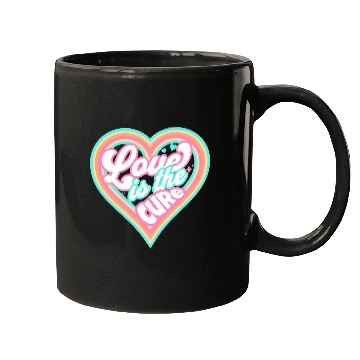 Discover LOVE IS THE CURE (pink) Mugs