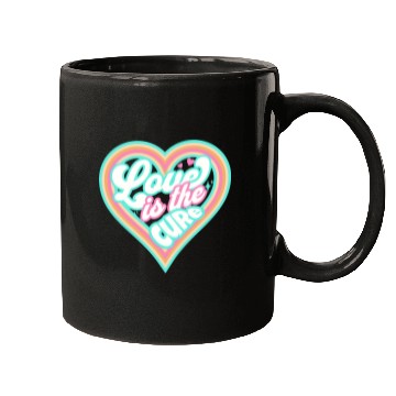 Discover LOVE IS THE CURE (blue) Mugs