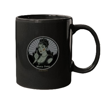 Discover Mary Jane Lady Marijuana Funny Graphic Mugs