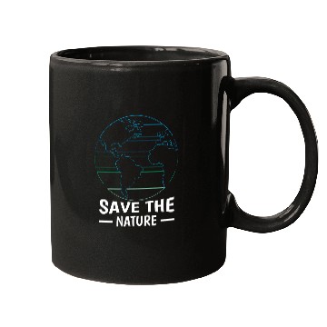 Discover Minimalist Save Nature Oceans Day Earth Day Mugs