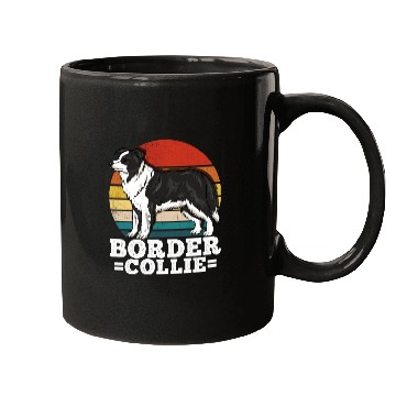 Discover Border Collie Dog Lover Retro Mugs
