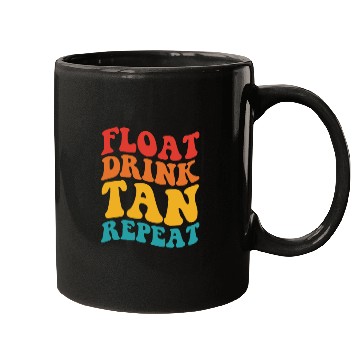 Discover Float Drink Tan Repeat Mugs