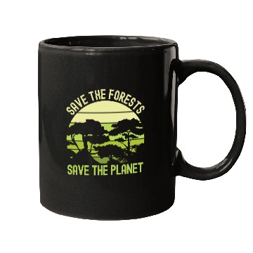 Discover Earth Day Save The Forests Save The Planet Nature Mugs