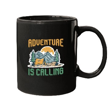 Discover Adventure is calling Mountain lover Hiking Mugs