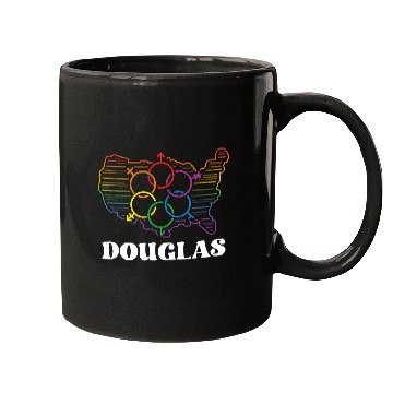 Discover Douglas Pride Flag Pride Month LGBTQ Flag LGBT Com Mugs