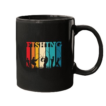 Discover Fishing fish vintage retro Mugs