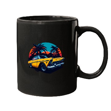 Discover Classic car illustration Mugs