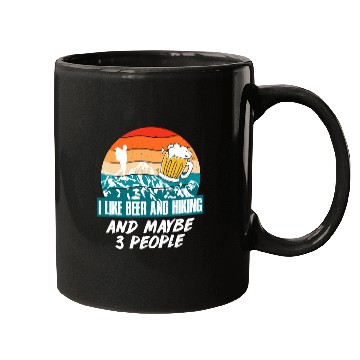 Discover I like Beer and Hiking Mountain lover Wanderlust Mugs
