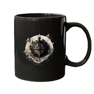 Discover navy compass Mugs