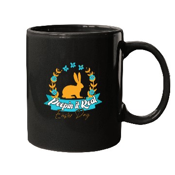 Discover Peepin It Happy Easter Bunny Egg For Funny Easter Mugs