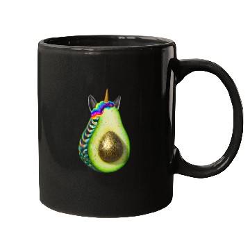 Discover Happy unicorn avocado Mugs