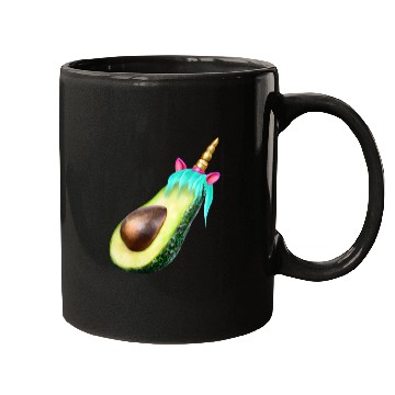 Discover Happy unicorn avocado Mugs
