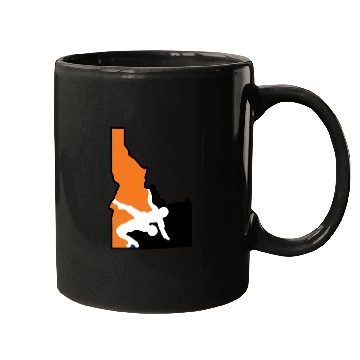Discover Idaho Wrestling (State Colors) Mugs