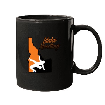 Discover Idaho Wrestling (State Colors) Mugs
