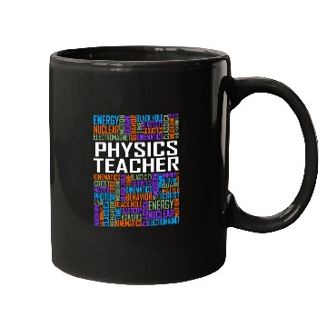 Discover Physics Teacher Words Mugs