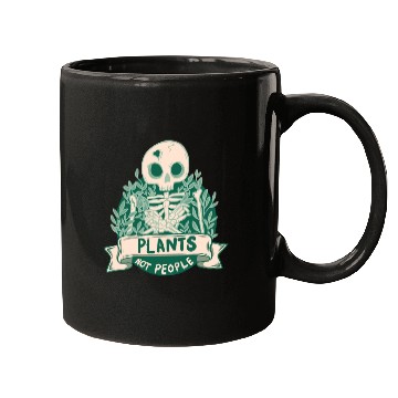 Discover Plants Not People Skeleton Mugs