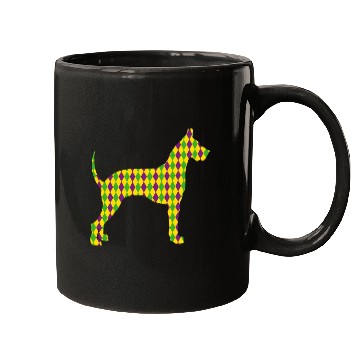Discover Harlequin Great Dane Silhouette Mugs
