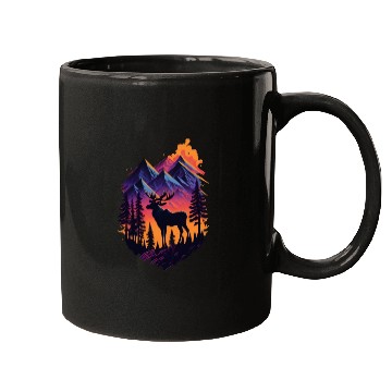 Discover Moose in the Mountain Mugs