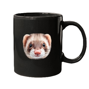 Discover Cute Ferret Face Mugs