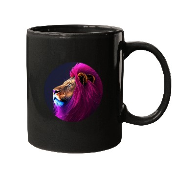 Discover Flowing Lion Colors Mugs