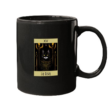 Discover Tarot card the devil cat - readings and astrology Mugs