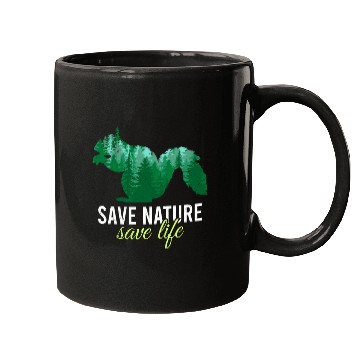 Discover Save Nature Save Life Design environment Mugs