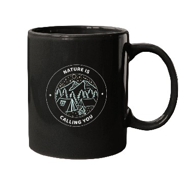 Discover Nature Is Calling You Camping Mugs