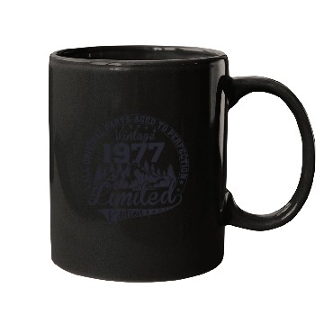 Discover 1977 vintage Birthday since 1977 Mugs