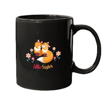 Discover Cute Fox Siblings Gift for Little Sister Mugs