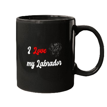 Discover I love my Labrador dog Mugs