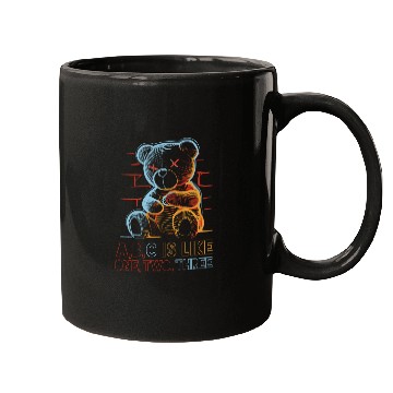 Discover neon teddy bear Mugs