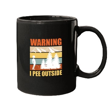 Discover Wanderlust funny I love peeing outside Mugs