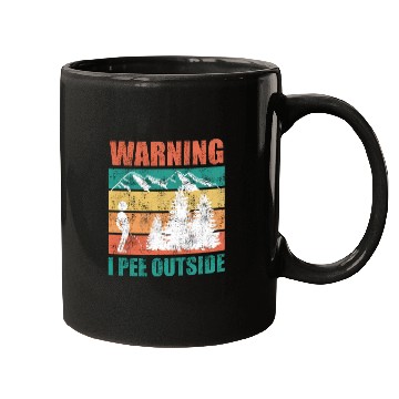 Discover Wanderlust funny I love peeing outside Mugs