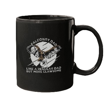 Discover Falconry Dad Eagle Flying Mugs